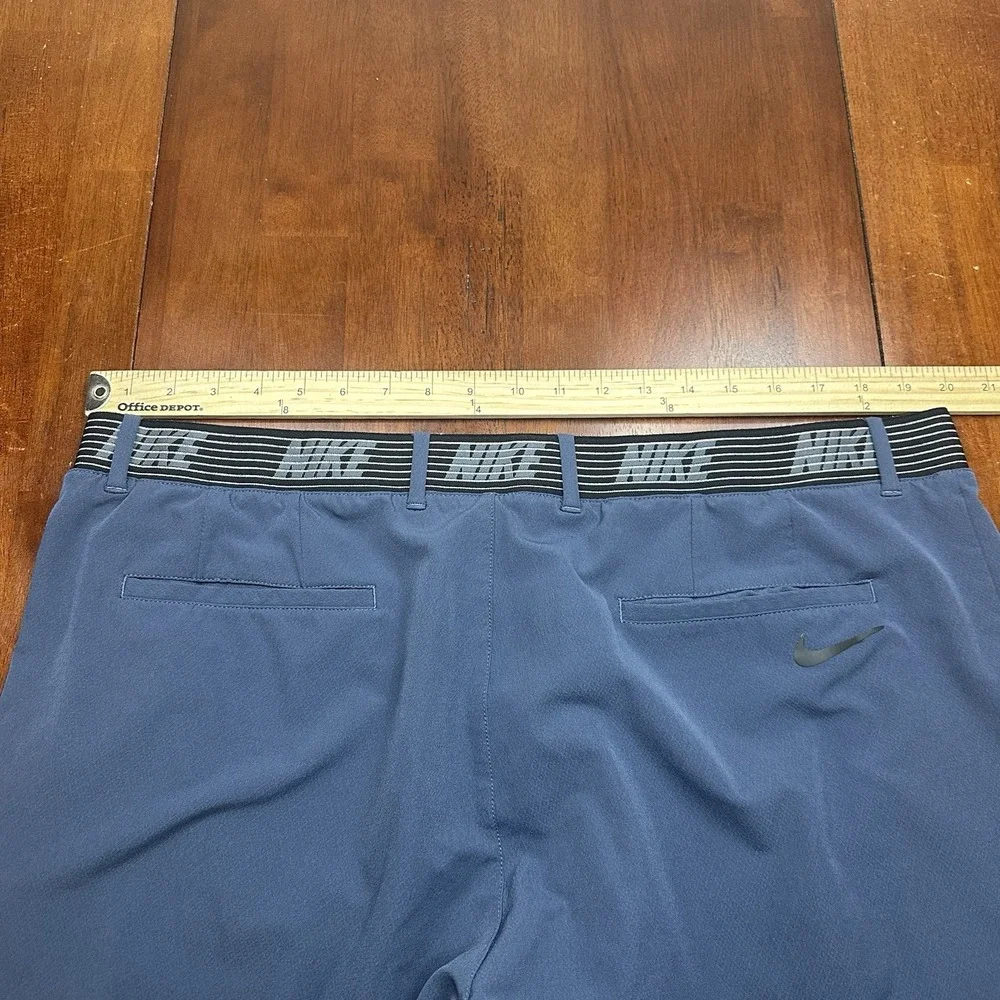 Nike Flex Slim Fit Golf Shorts 891932 Dri Fit Vented‎ Shorts Blue Mens 40